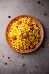 Diljani is a traditional Indian sweet, creamy and sweetened milk, garnished with nuts and spices.