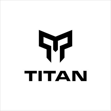 Titan and Initial T logo vector