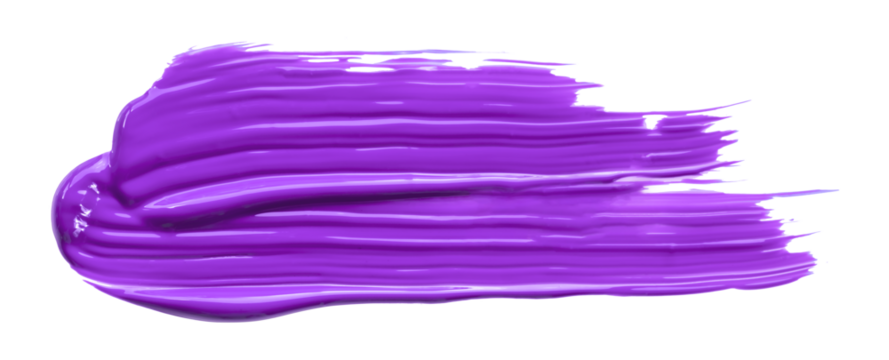 purple brush isolated on transparent background purple watercolor,png. - Powered by Adobe