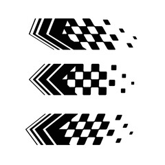 Different arrows flags set