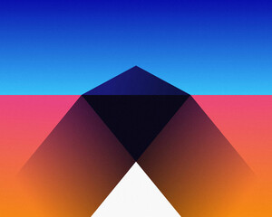 abstract geometric background with triangles as a corner 
