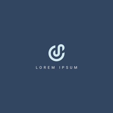 Modern creative unique letter CS SC logo initial based Monogram icon vector.
