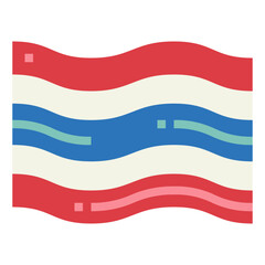 Obraz premium flag flat icon style