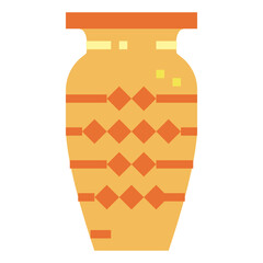 vase flat icon style
