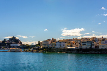 Fototapeta na wymiar View of the Corfu town, Corfu island, Ionian islands, Greece