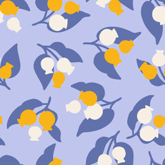 Vector seamless pattern with berries