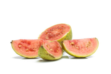 guava isolated on white background.