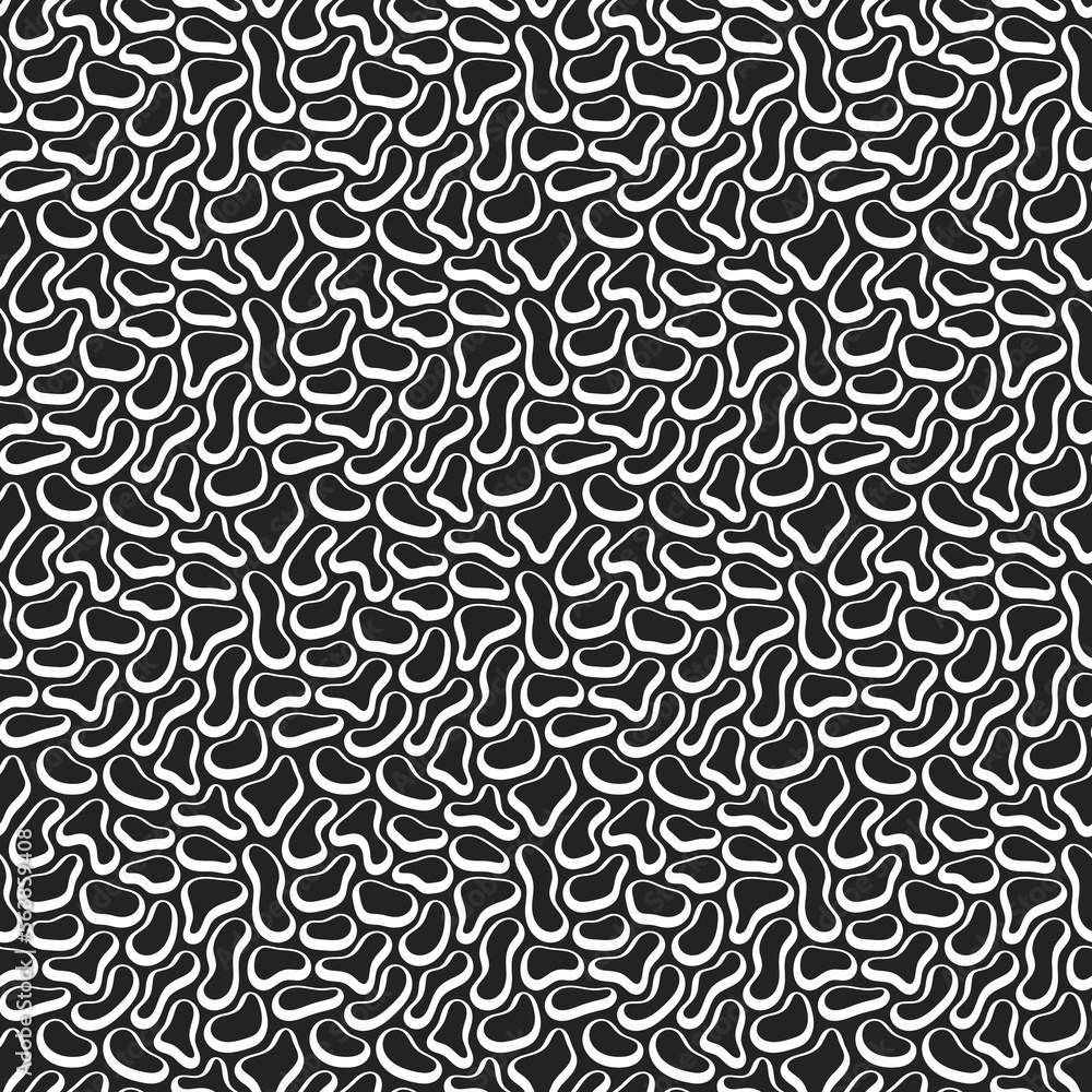 Poster abstract fluid liquid shape seamless pattern. flow shapes background.
