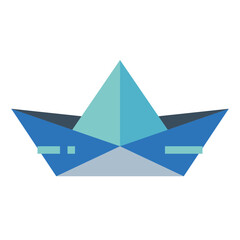 origami flat icon style