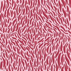 Seamless pattern with animal leopard skin imitation. Design 2023 in trendy colors Viva Magenta.