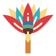 lotus flat icon style