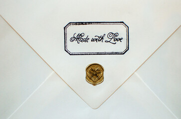 Liebesbrief - Briefumschalg - Made with Love