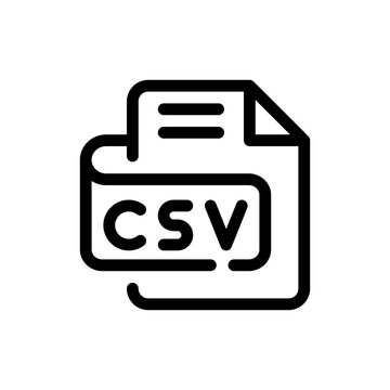 csv line icon