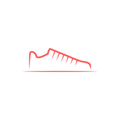 Sneakers logo design. Vector illustration on white background.