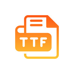 ttf flat gradient icon