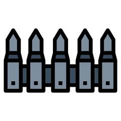 bullets filled outline icon style