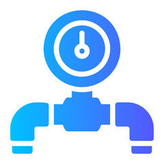 pressure gauge gradient icon