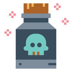 poison flat icon style