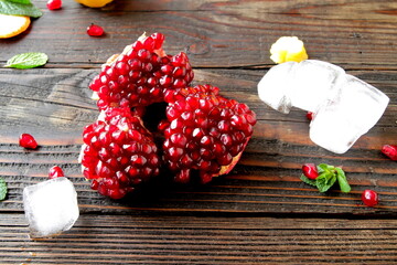 christmas decoration on wooden table
