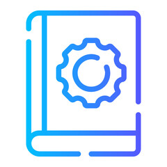 engineering book gradient icon