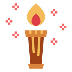 torch flat icon style