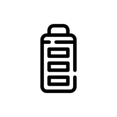 full battery line icon