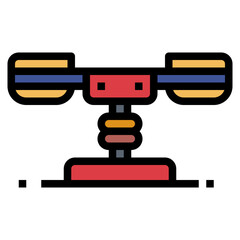 rider filled outline icon style