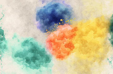 Splash of Color: A Watercolor Texture Illustration