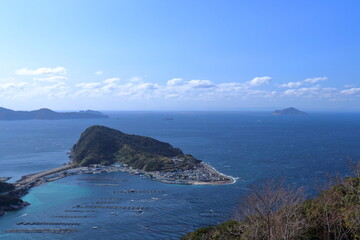 柏島　高知県西端の風景　冬　（高知県　大月町）