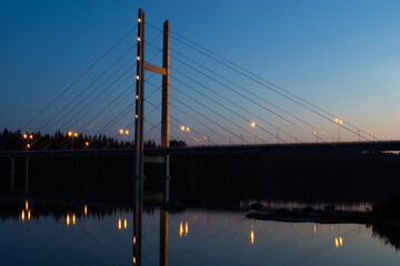 bridge at night