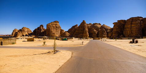 Desert tented resorts in Al Ula, north west Saudi Arabia