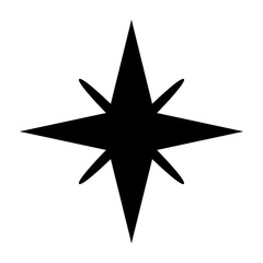 star element icon silhouette