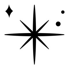 star element icon silhouette