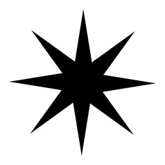 Obraz premium star element icon silhouette