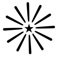 star element icon silhouette