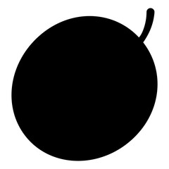 watermelon icon black silhouette