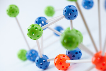 Molecular Structure on the white