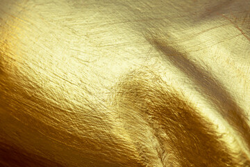 Fototapeta premium Gold abstract background or texture and gradients shadow horizontal shape