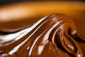 The texture of hazelnut butter. 