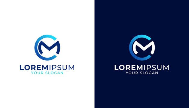 CM Initial Logo Design