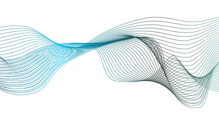 Abstract wave design for digital equalizer visualizations in music industry