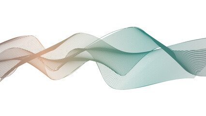 Stylized line art background with abstract wave pattern
