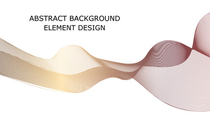 Vector background with abstract wavy lines for a modern look