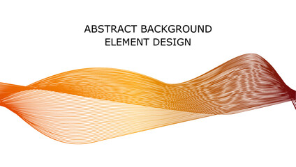 Vector illustration of a dynamic abstract wave using blend tool