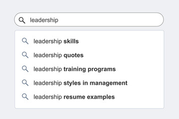 Leadership topics search results
