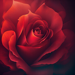 Roses in valentine day with lovely background  abstract graphic Illustrator-AI