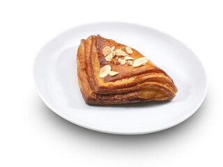 Dulce, bollería, pastelería sobre fondo blanco. Sweet, pastry, pastry on white background.