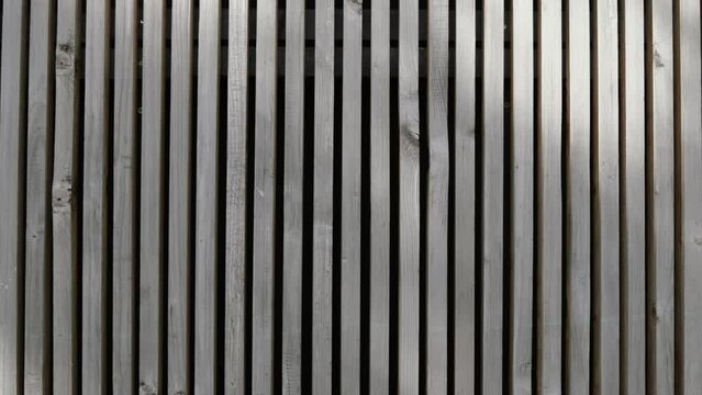 4K video footage modern wooden house exterior. Scandinavian minimalism design. Contemporary outdoor constraction. Wooden wall architecture. 