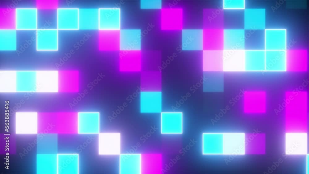 Poster abstract colorful squares. computer generated 3d render
