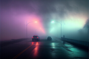 Brouillard coloré